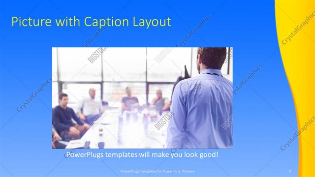 Picture with Caption presentation slide layout