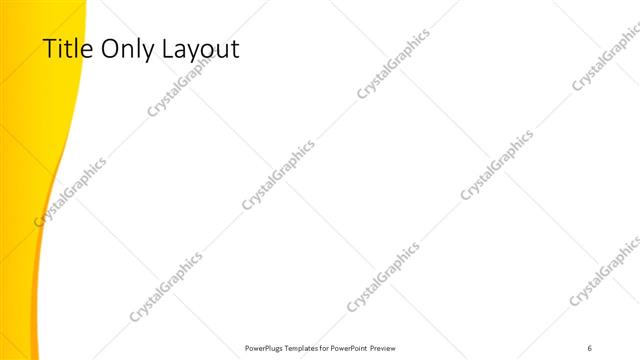 Title Only presentation slide layout