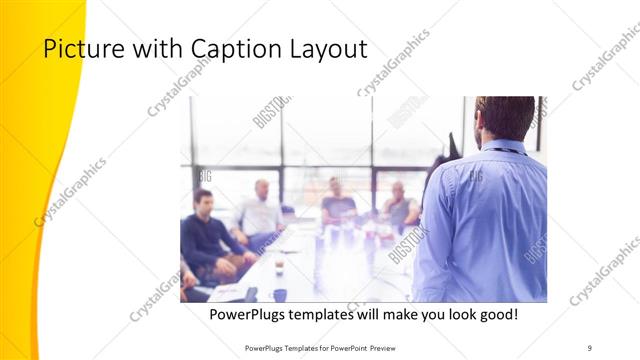 Picture with Caption presentation slide layout