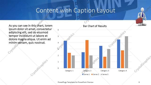 Content with Caption presentation slide layout