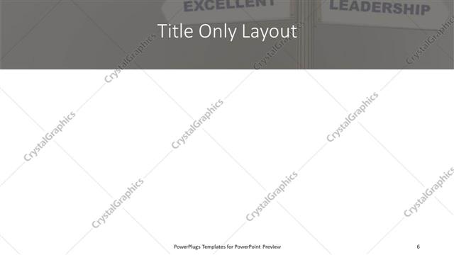 Title Only presentation slide layout