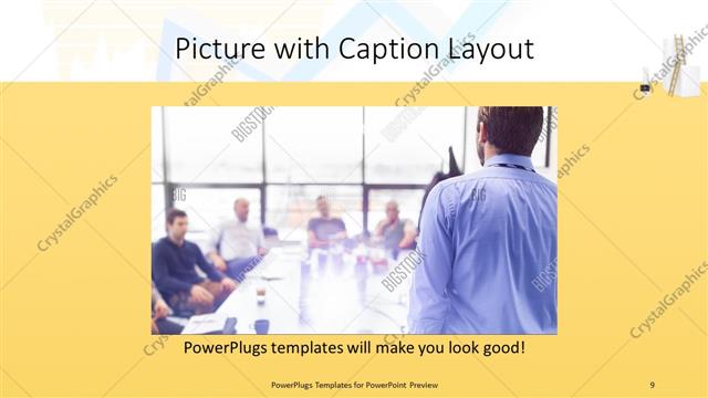 Picture with Caption presentation slide layout