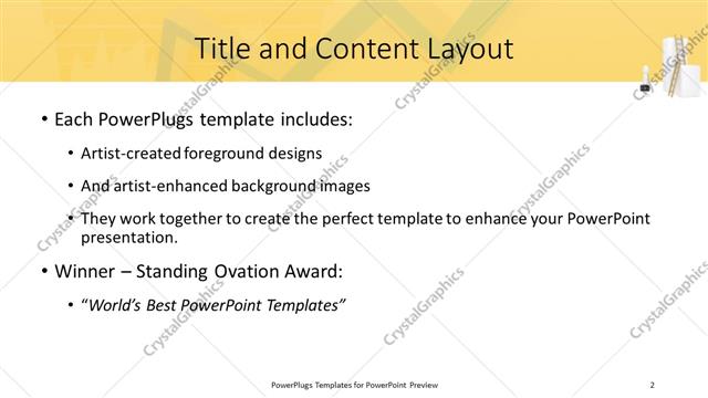 Title and Content presentation slide layout