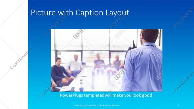 Picture with Caption presentation slide layout