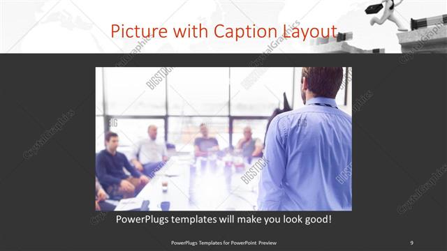 Picture with Caption presentation slide layout
