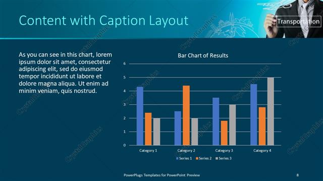 Content with Caption presentation slide layout