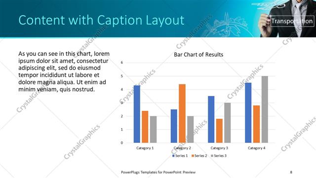 Content with Caption presentation slide layout