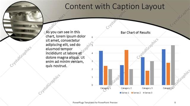 Content with Caption presentation slide layout