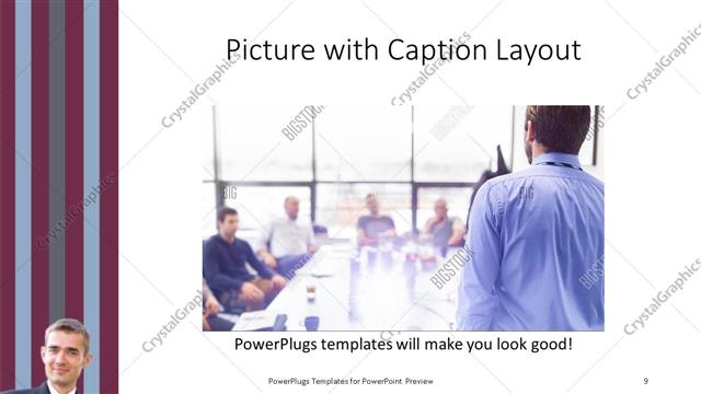 Picture with Caption presentation slide layout