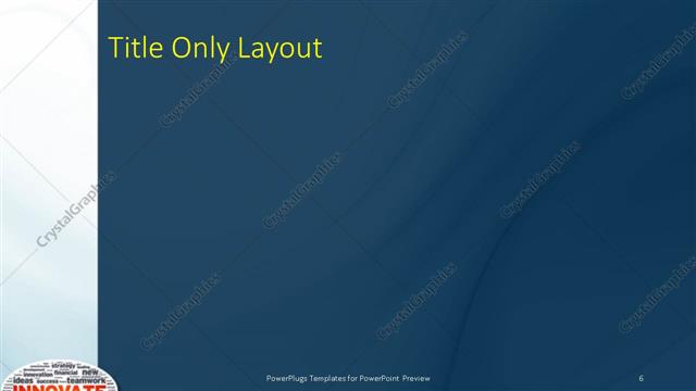 Title Only presentation slide layout