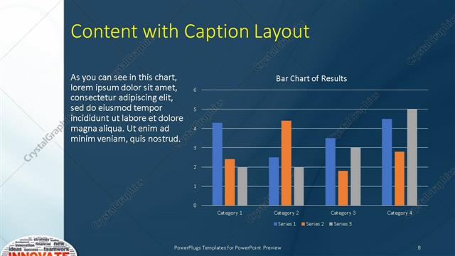 Content with Caption presentation slide layout