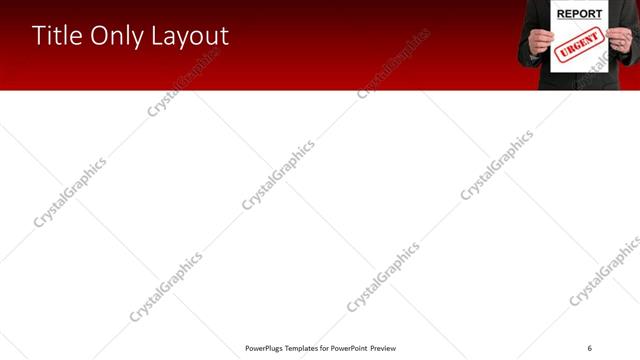 Title Only presentation slide layout