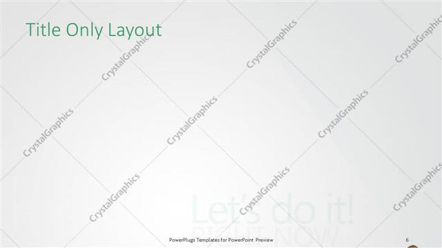 Title Only presentation slide layout