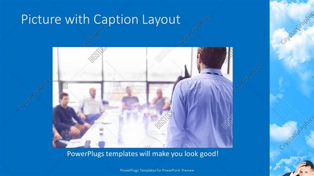 Picture with Caption presentation slide layout