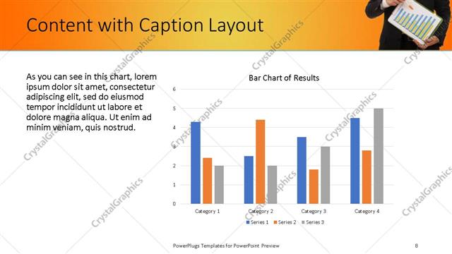 Content with Caption presentation slide layout