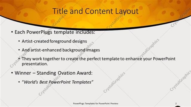 Title and Content presentation slide layout