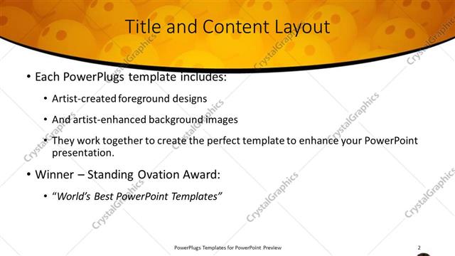 Title and Content presentation slide layout