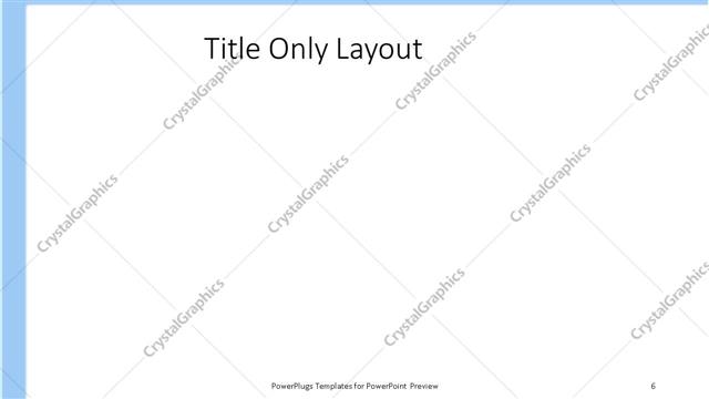 Title Only presentation slide layout