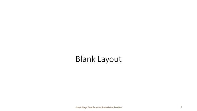 Blank presentation slide layout