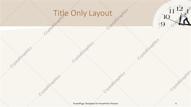 Title Only presentation slide layout