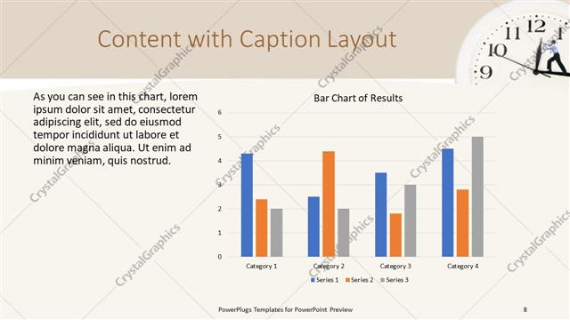 Content with Caption presentation slide layout