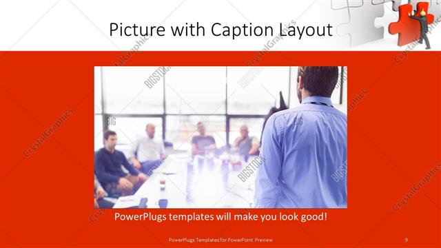 Picture with Caption presentation slide layout