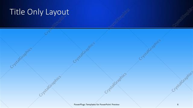 Title Only presentation slide layout