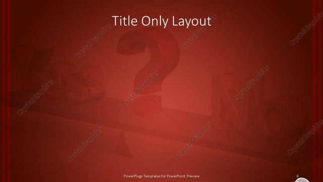 Title Only presentation slide layout