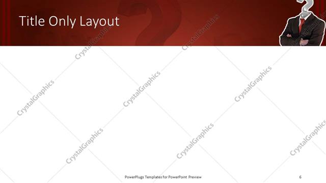 Title Only presentation slide layout