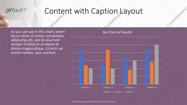 Content with Caption presentation slide layout