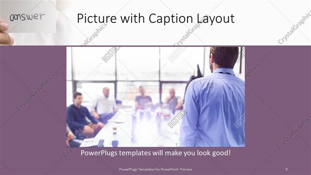 Picture with Caption presentation slide layout