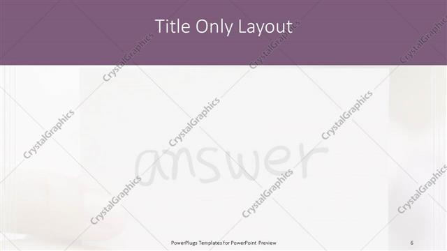 Title Only presentation slide layout