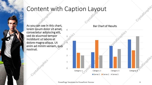 Content with Caption presentation slide layout