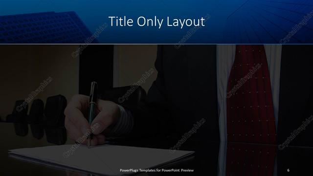 Title Only presentation slide layout