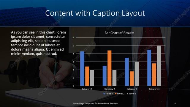 Content with Caption presentation slide layout