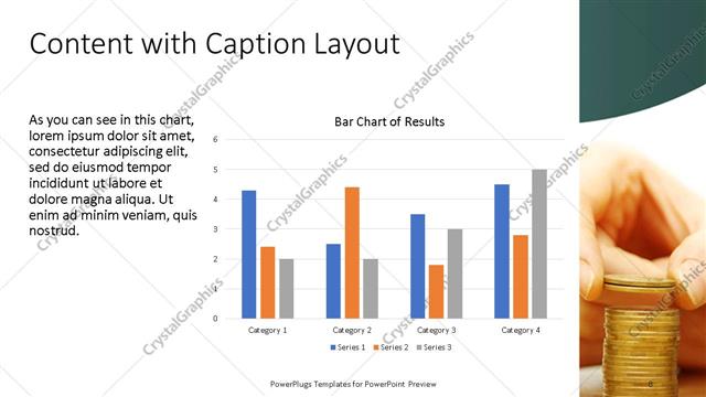 Content with Caption presentation slide layout
