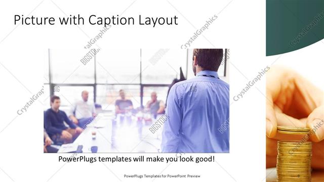 Picture with Caption presentation slide layout