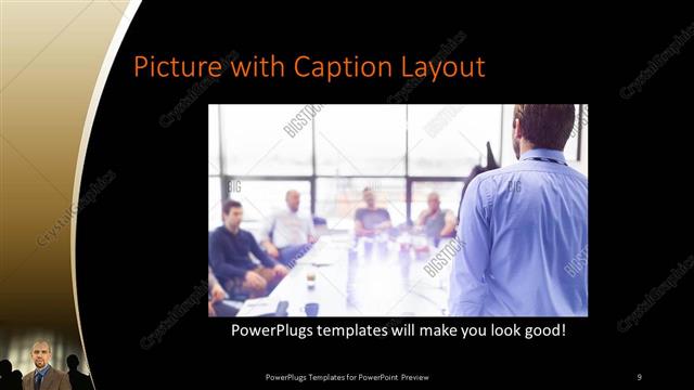 Picture with Caption presentation slide layout