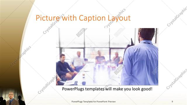Picture with Caption presentation slide layout