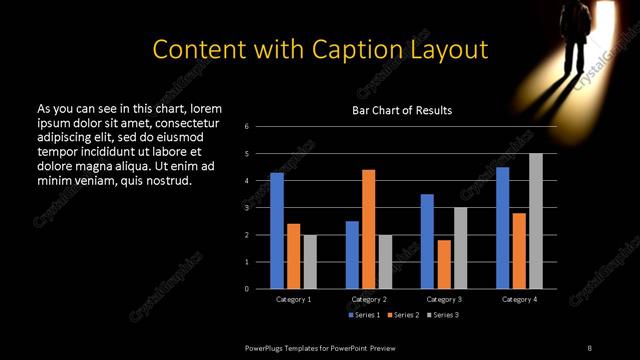 Content with Caption presentation slide layout