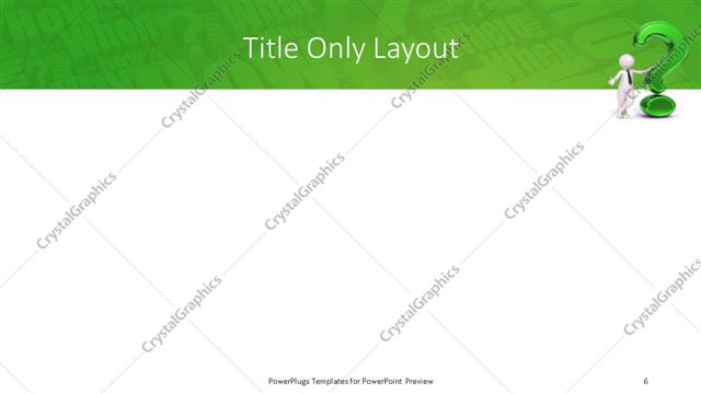 Title Only presentation slide layout