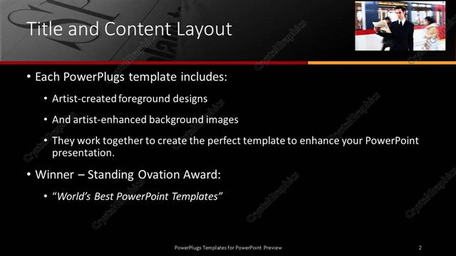 Title and Content presentation slide layout
