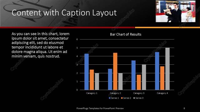 Content with Caption presentation slide layout