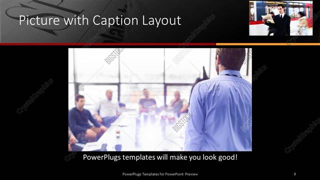 Picture with Caption presentation slide layout