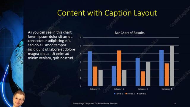 Content with Caption presentation slide layout