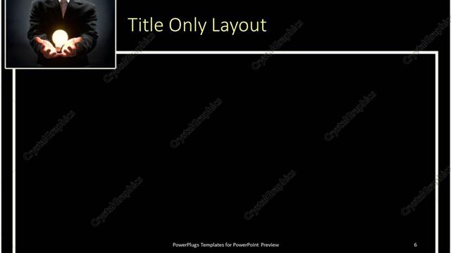 Title Only presentation slide layout