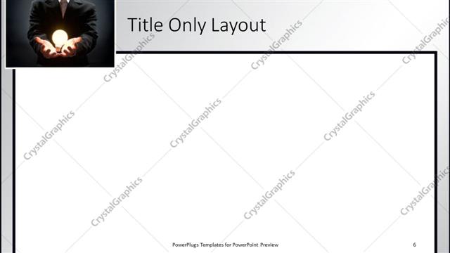 Title Only presentation slide layout