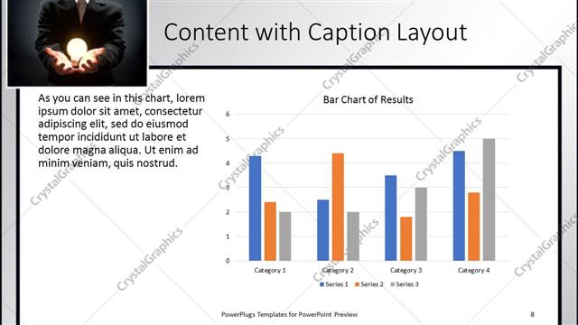 Content with Caption presentation slide layout