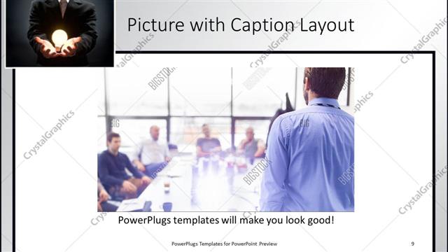 Picture with Caption presentation slide layout