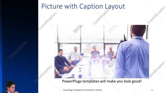 Picture with Caption presentation slide layout